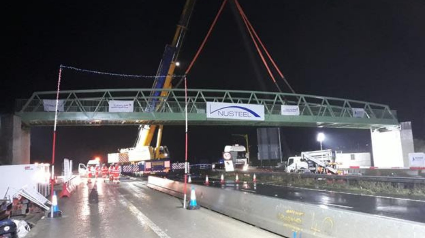 M20 reopens ahead of schedule after new bridge installed | ITV News ...