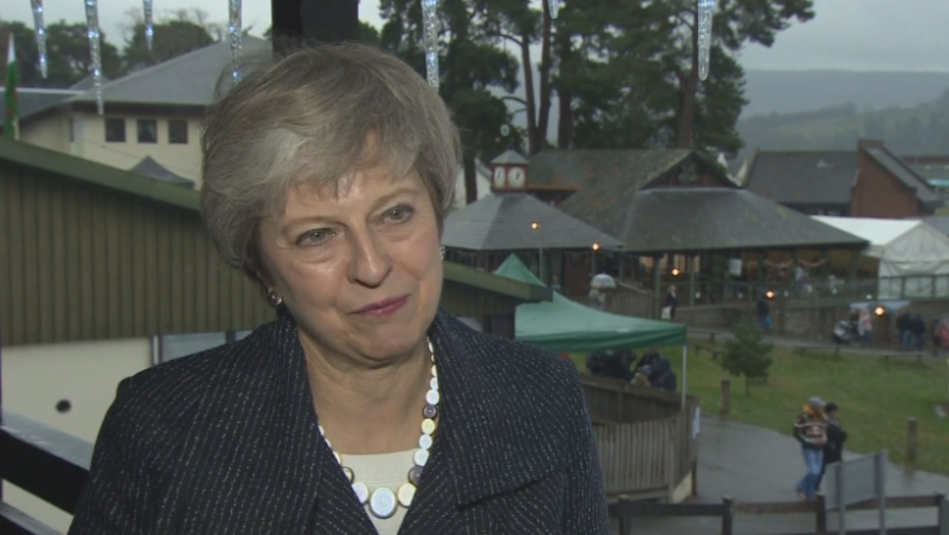 Theresa May Defends Brexit Deal On Visit To Wales Itv News Wales 2082
