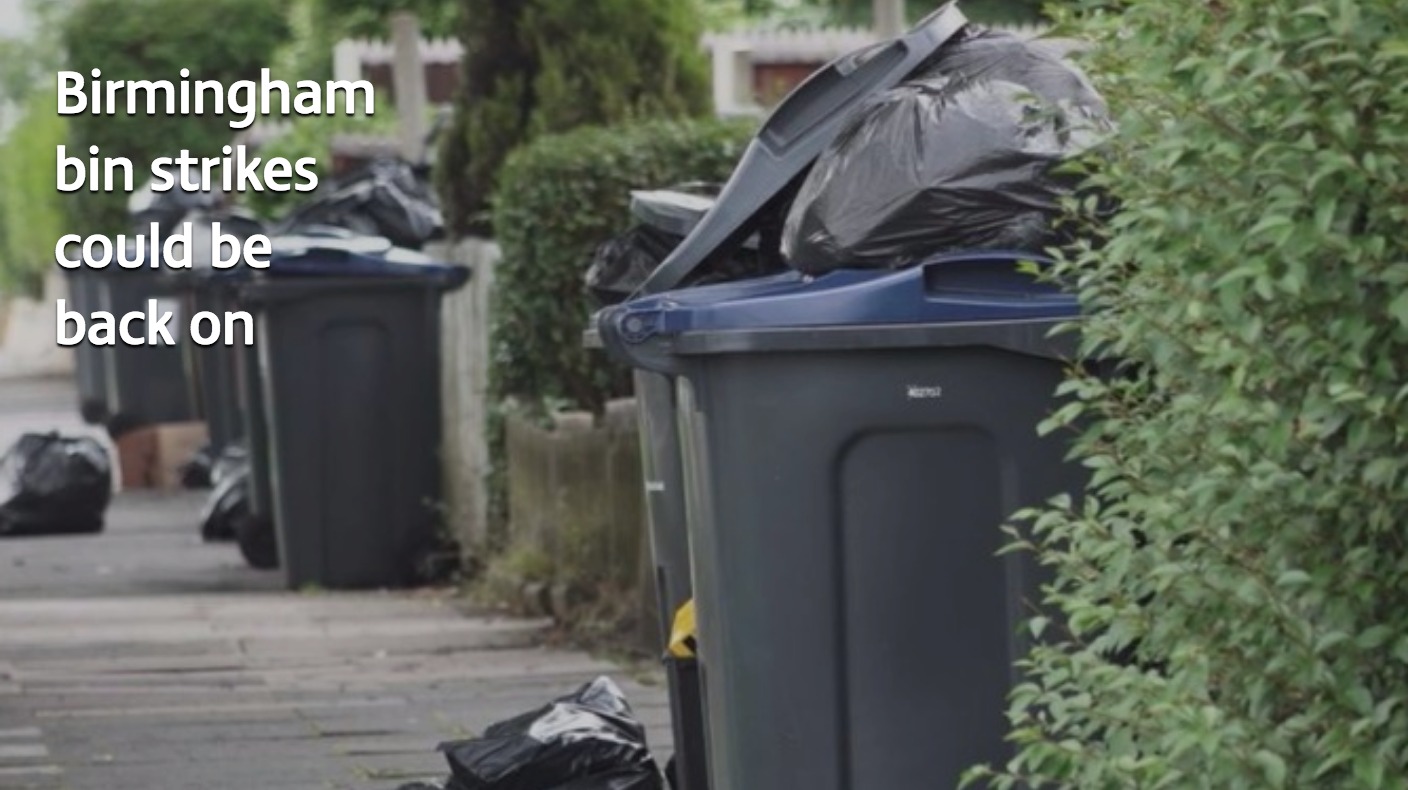 Birmingham bin workers could strike again over Christmas ITV News Central