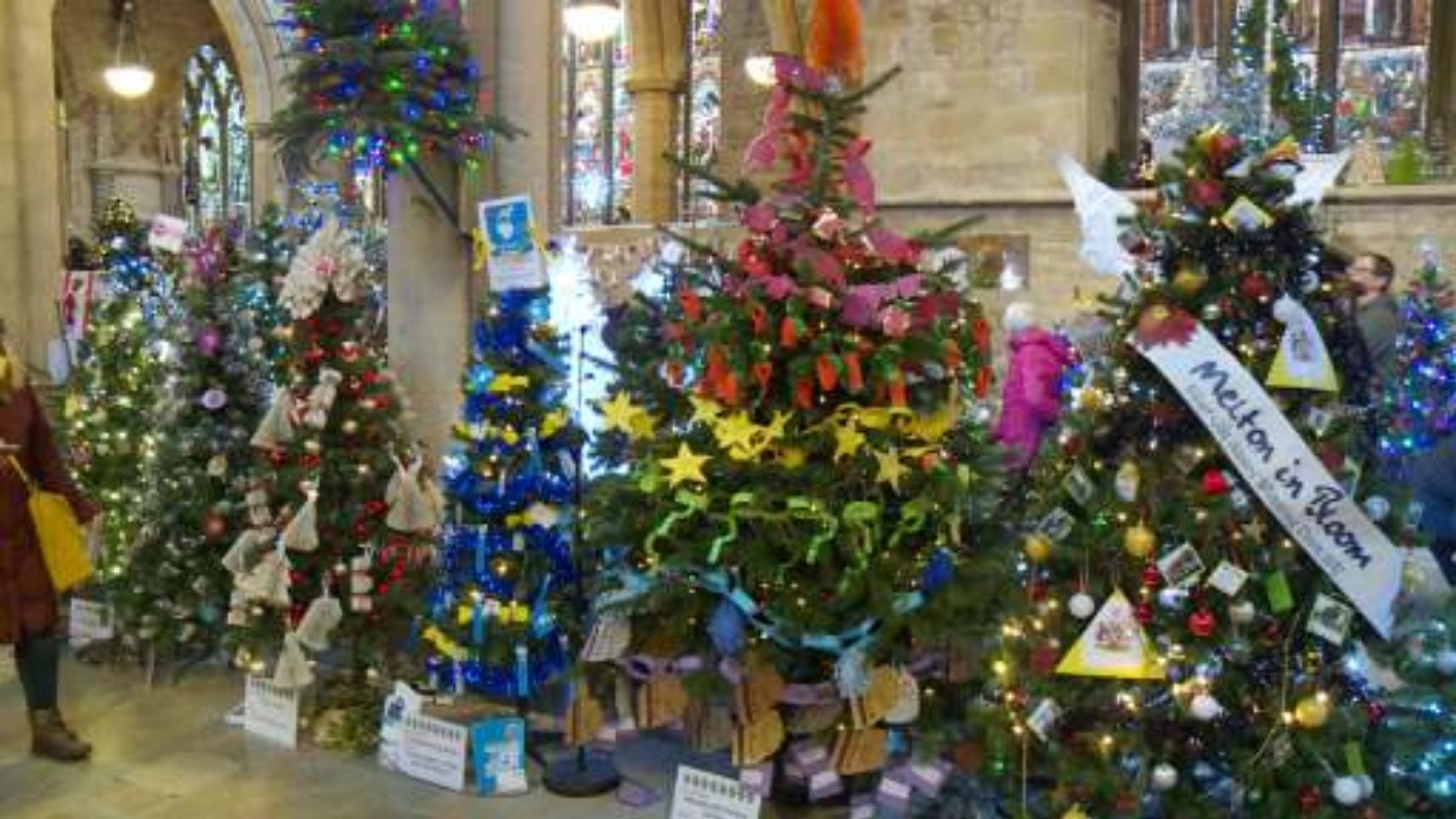 Hundreds queue to catch a glimpse of Christmas tree festival | ITV News ...