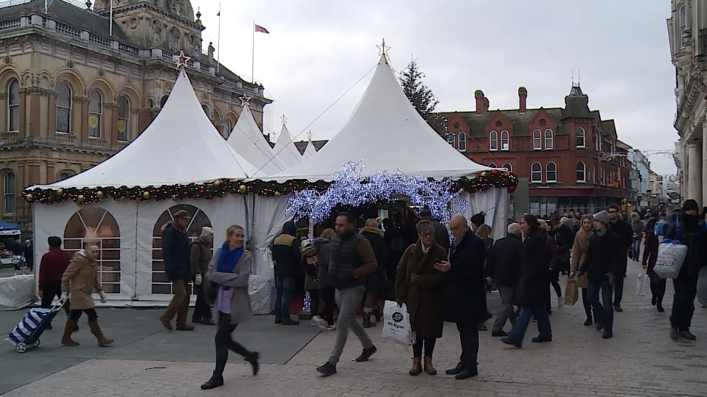 Christmas fair accused of 'stealing' business from local shops in Ipswich ITV News Anglia