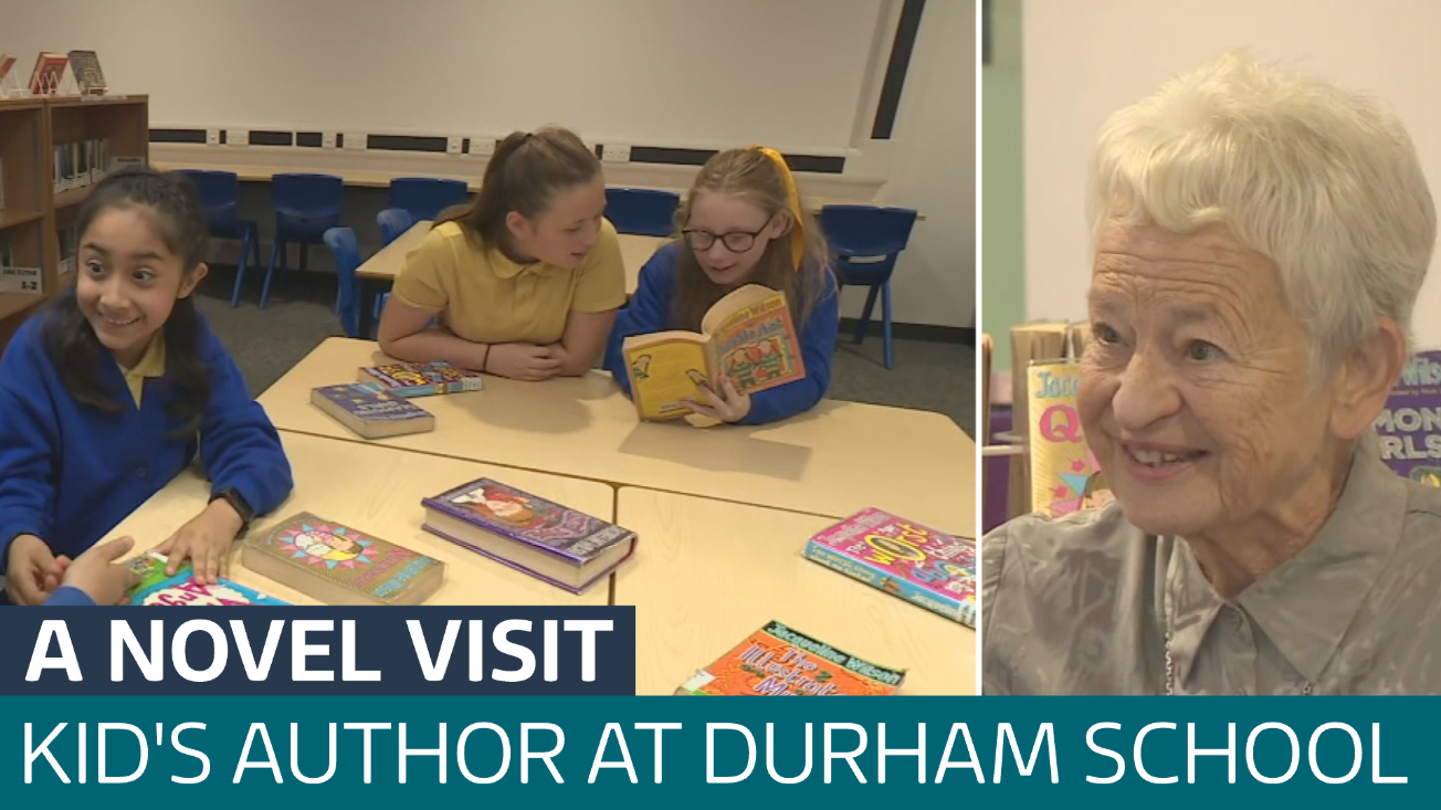 Jaqueline Wilson meets pupils to share writing tips - Latest From ITV News