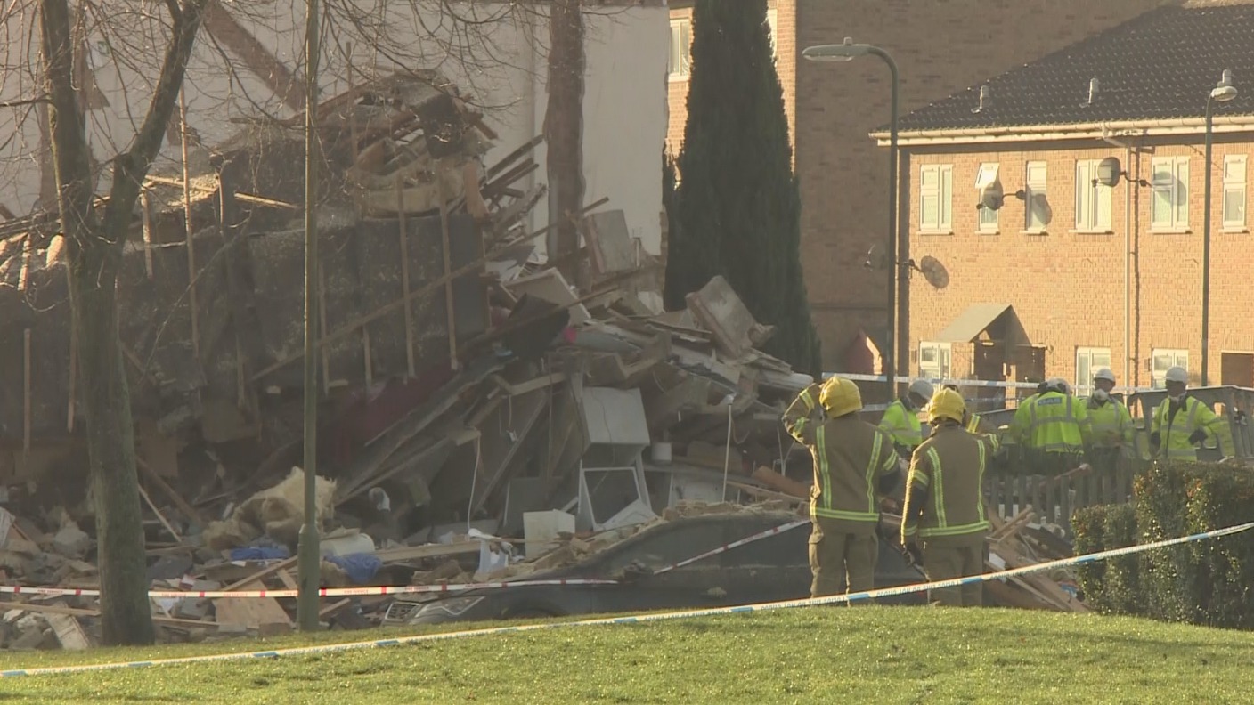One confirmed dead after explosion causes house collapse in Andover