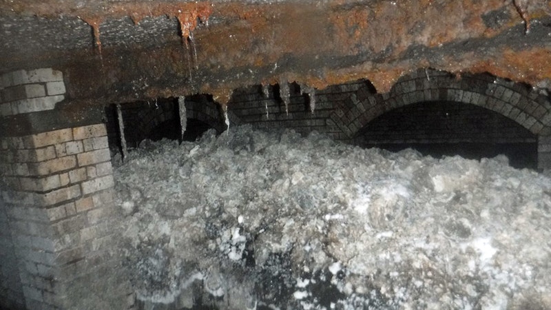 wet wipes blocking sewers