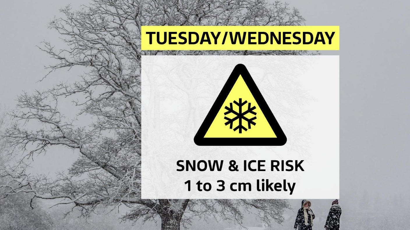 Met Office issues snow and ice warning for East of England | ITV News ...