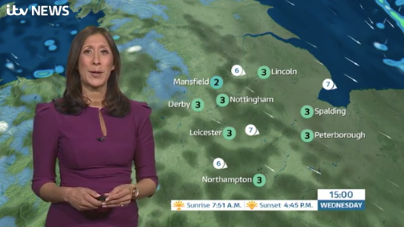 East Midlands Weather: Snow showers over the Derbyshire hills | ITV ...