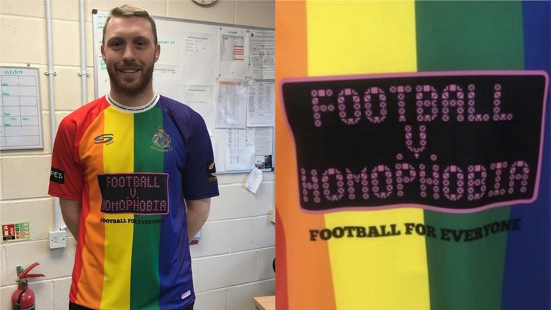 Altrincham FC's rainbow kit for Football v Homophobia sparks global  interest, Football News