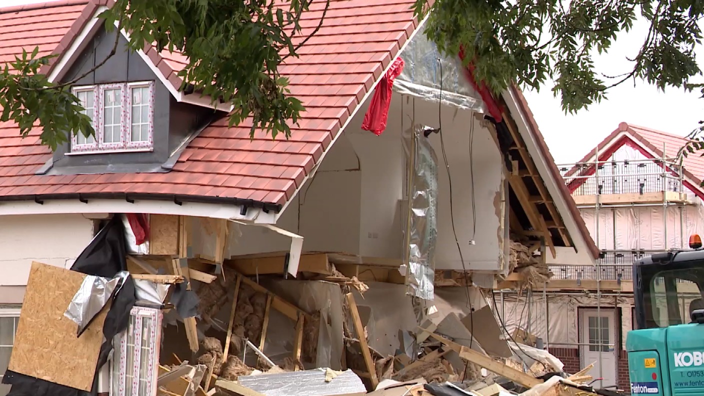 Builder pleads guilty after homes destroyed by digger ITV News Anglia