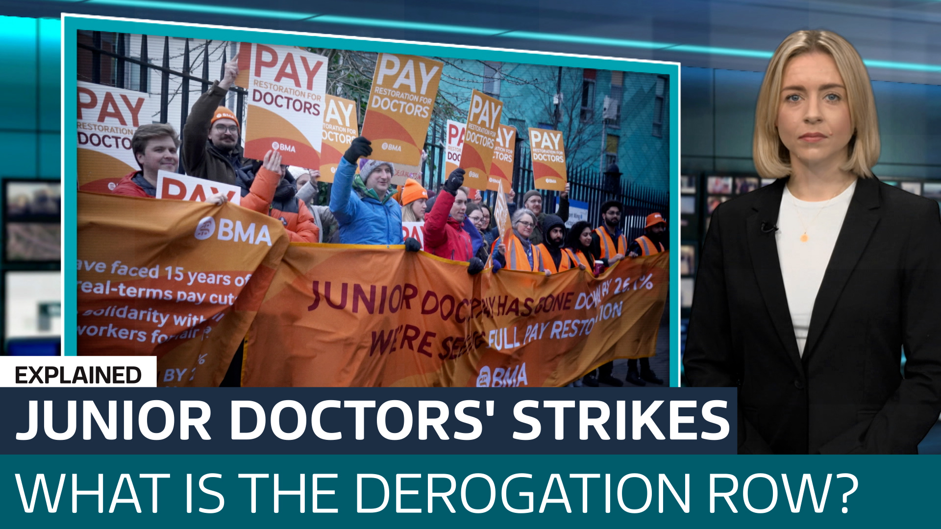 Junior doctors' strikes: What are 'derogation requests' and how do they work? - Latest From ITV News