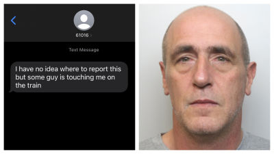 Adriano Repetti abused women on the train between Cambridge and London. 
Credit: British Transport Police 