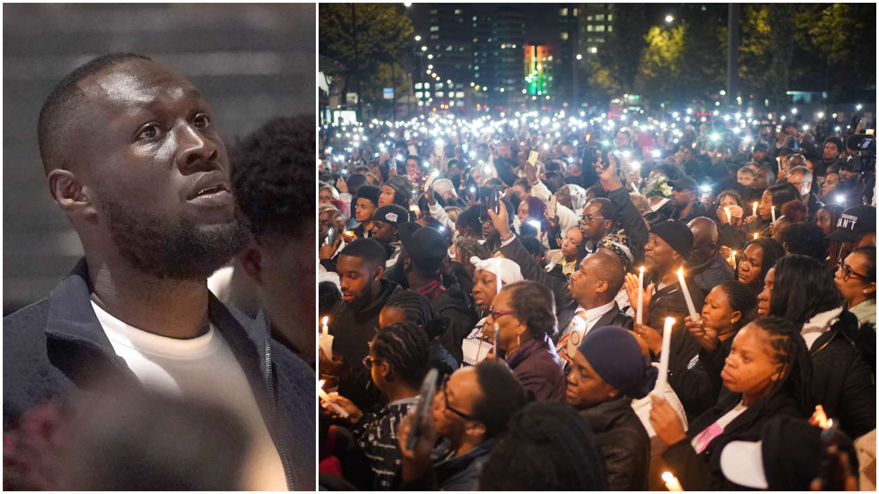 Stormzy joins mourners at vigil for Croydon stab victim Elianne Andam