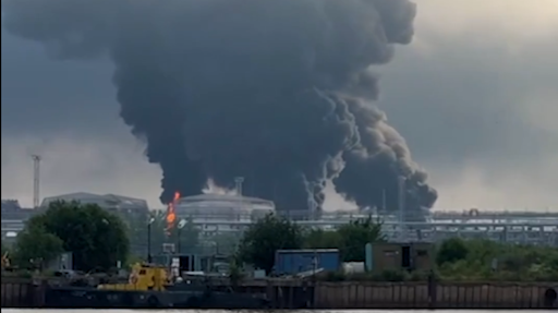 Ukraine hits key Russian oil terminal in St Petersburg