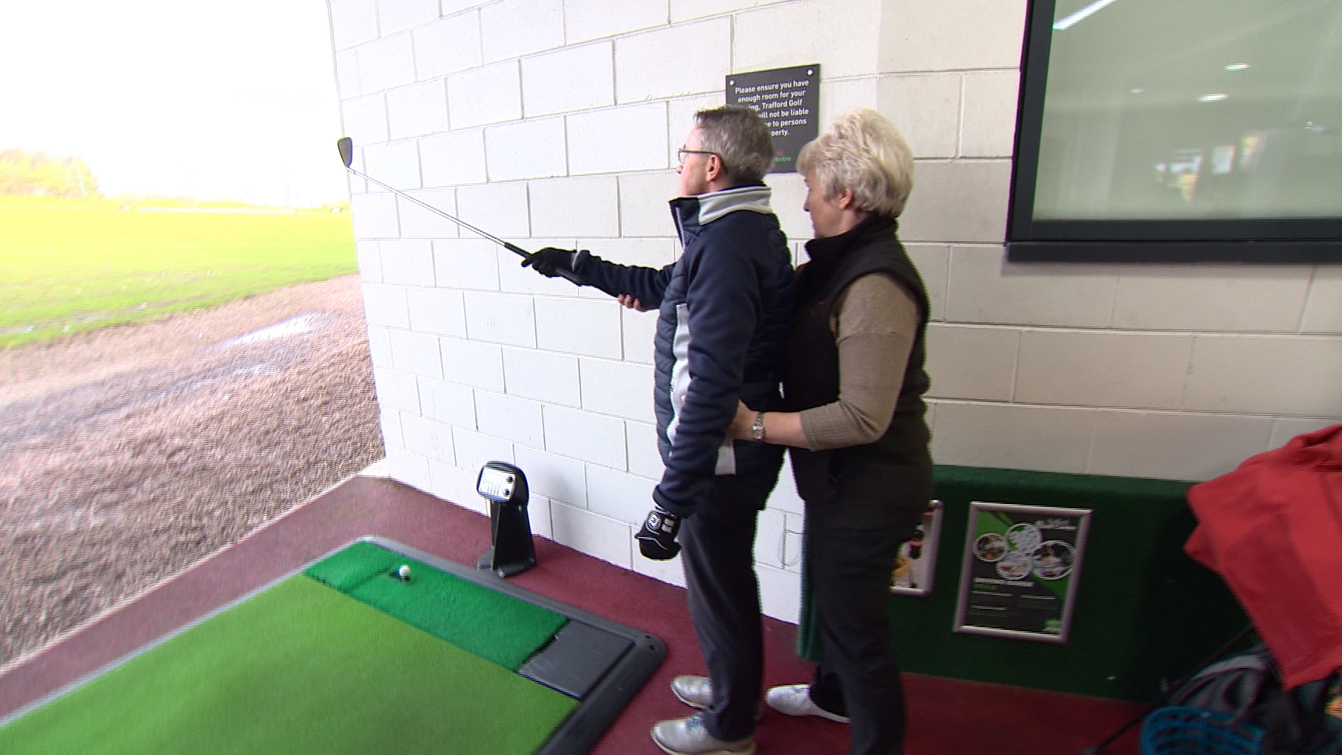 Blind golfers show being visually impaired is no handicap on the golf