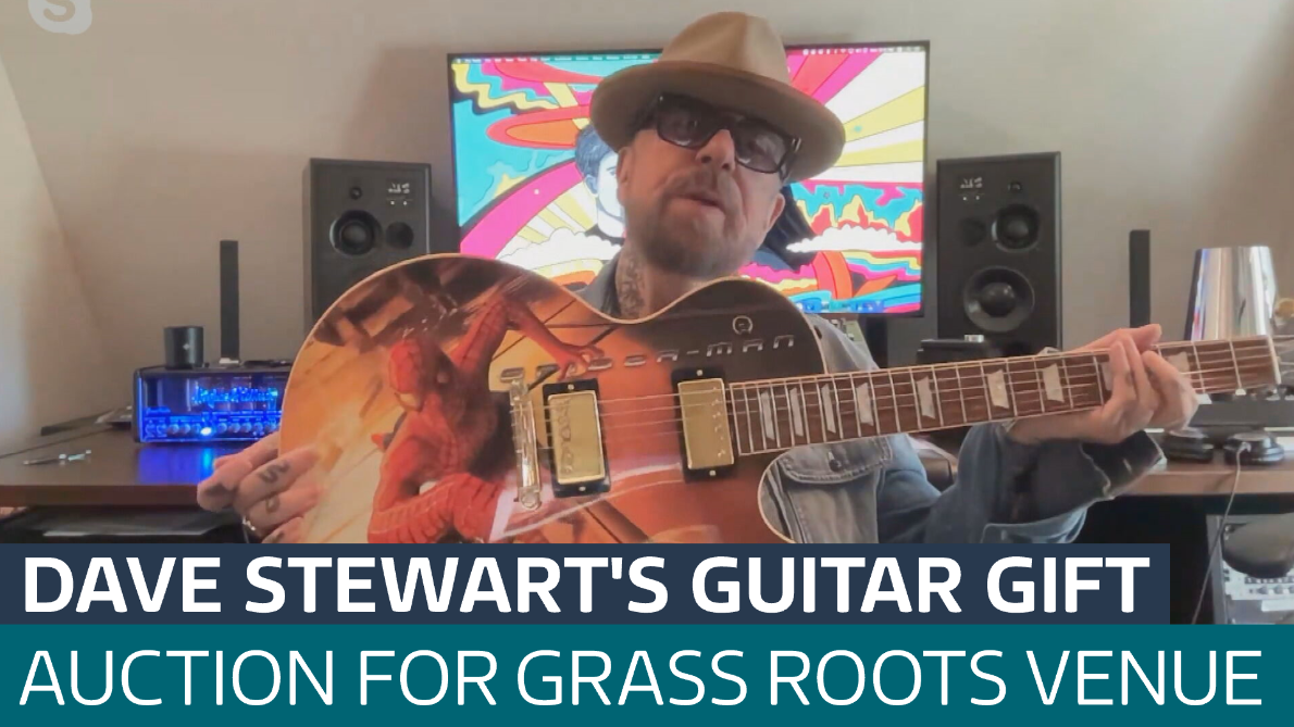 Eurhythmics legend supporting local music with Spiderman Gibson