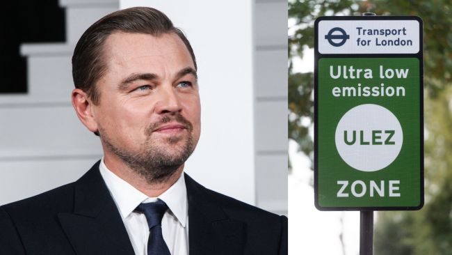 Leonardo DiCaprio and ULEZ sign
