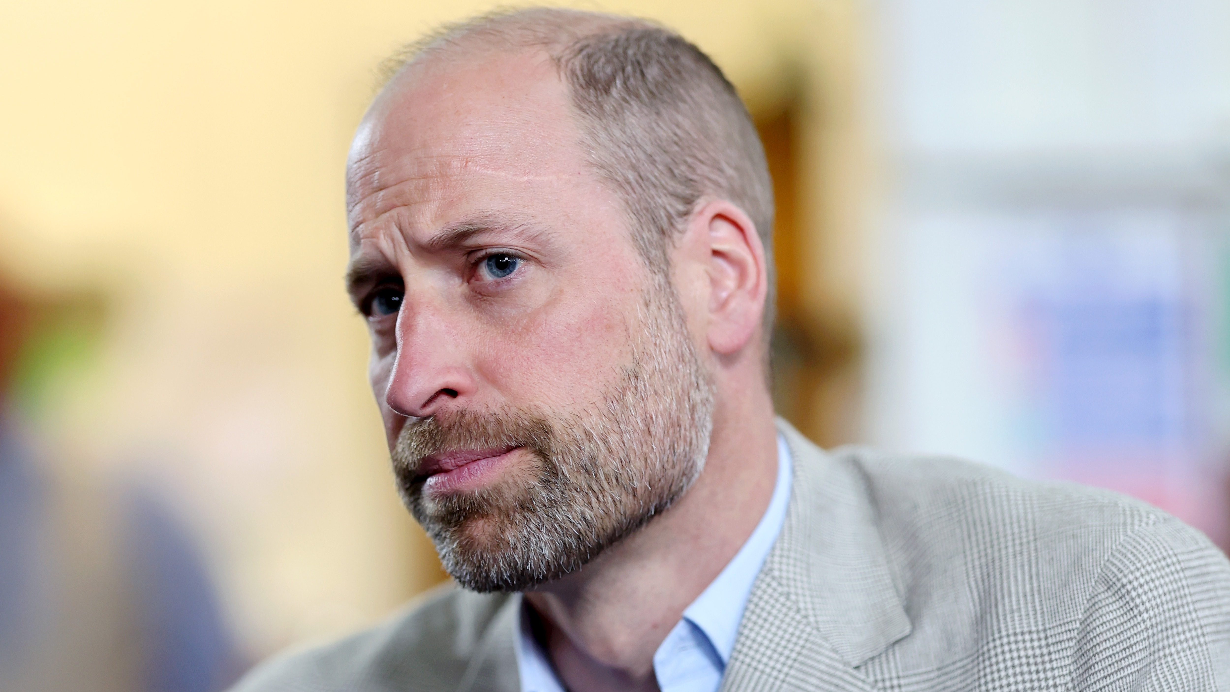 Prince William listens carefully to staff and service users at Norfolk and Waveney Mind