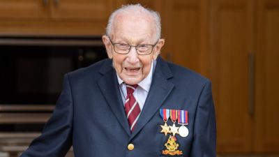 Captain Sir Tom Moore died with Covid-19 on 2 February 2021.
Credit: PA