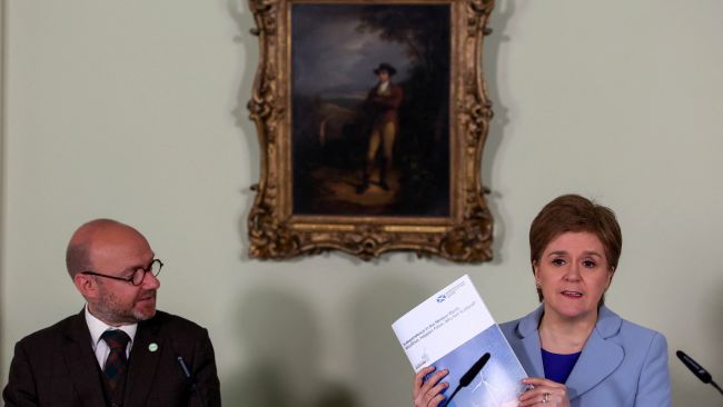 Nicola Sturgeon launching a new paper on independence