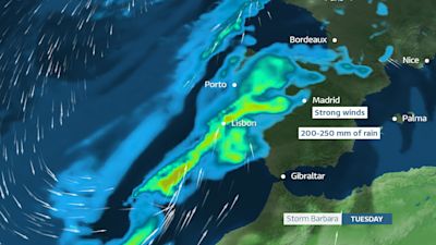 Storm Barbara is the second named storm of the season to reach the Channel Islands