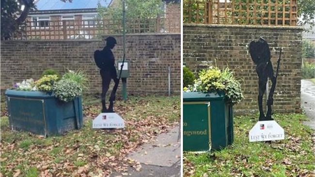 war memorial damage leeds castle