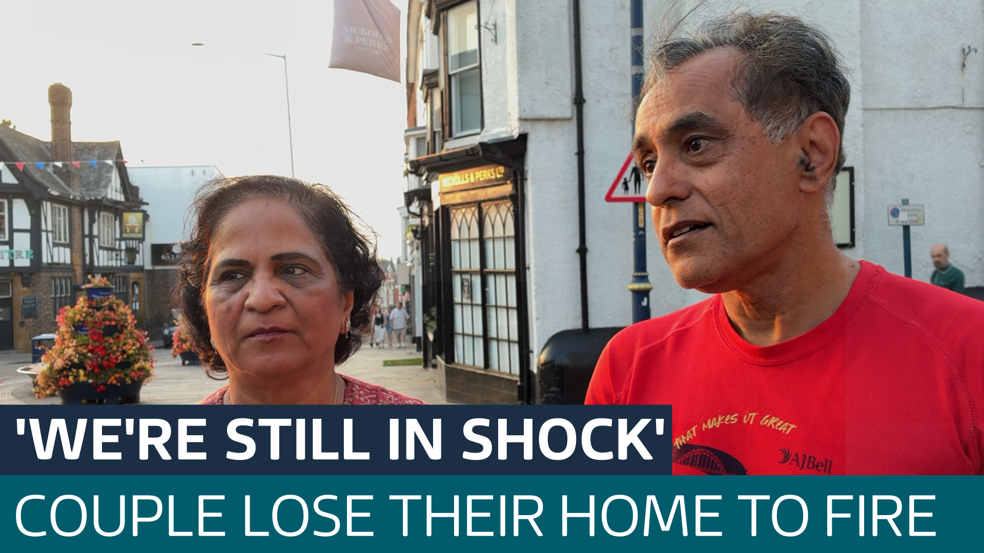 'We're still in shock': Couple react after losing their home to Stourbridge wildfire