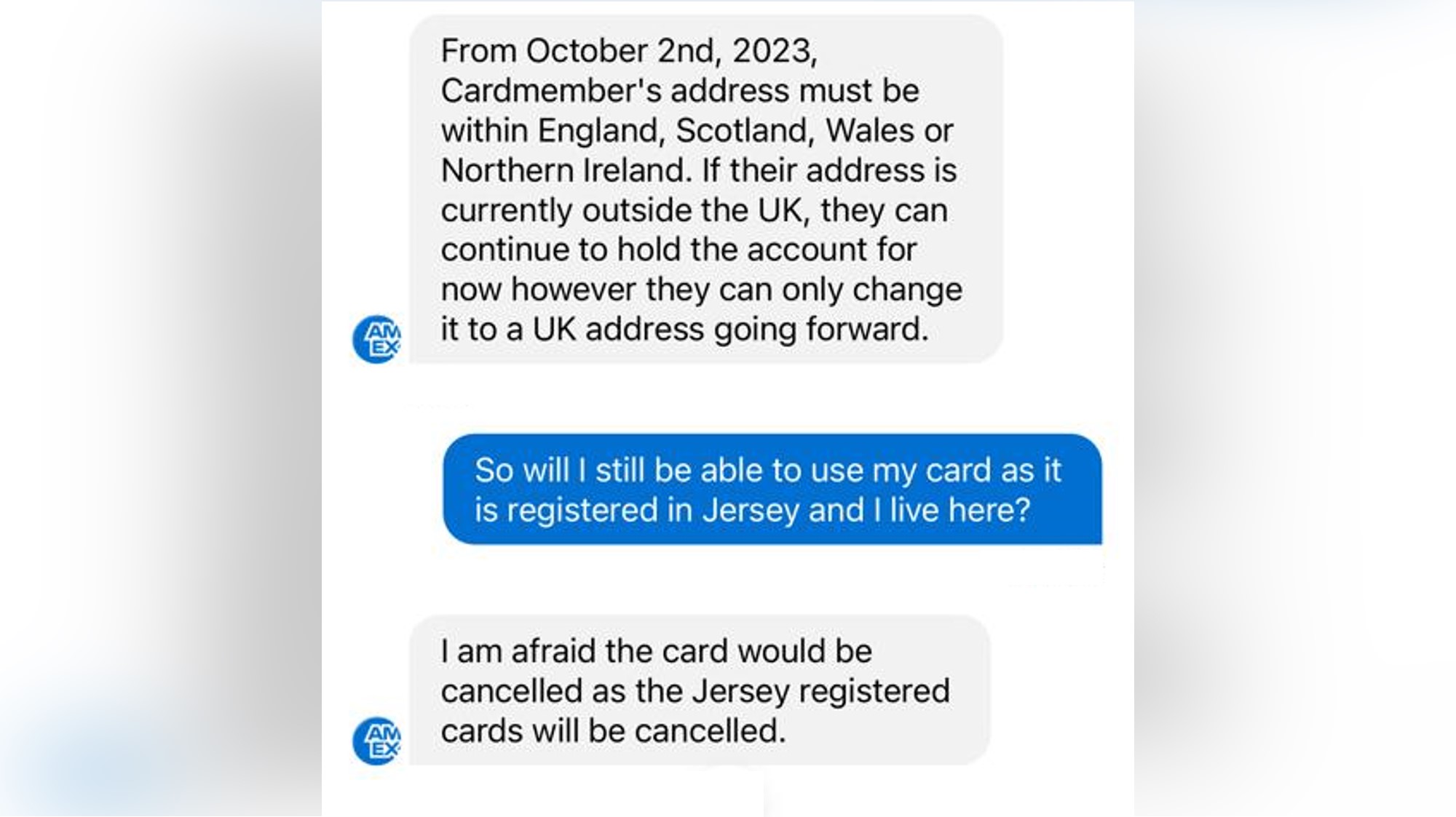 American Express Jersey Assurance Info