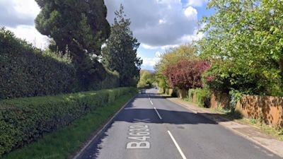 The man was pronounced dead at the scene after a crash on the B4632