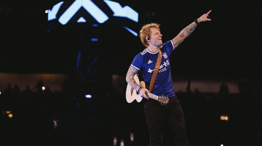 Ed Sheeran Extends Mathematics Tour Sponsorship Of Ipswich Town Home ...