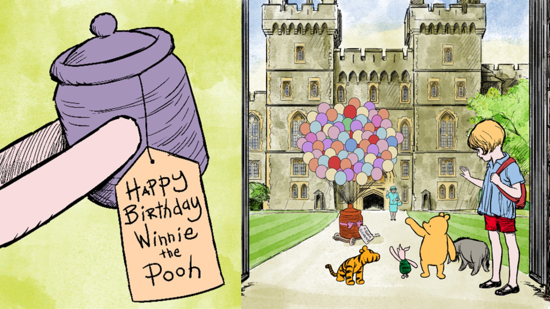Disney releases animation to celebrate Winnie the Pooh's 95th birthday -  with a tribute to the Queen | ITV News