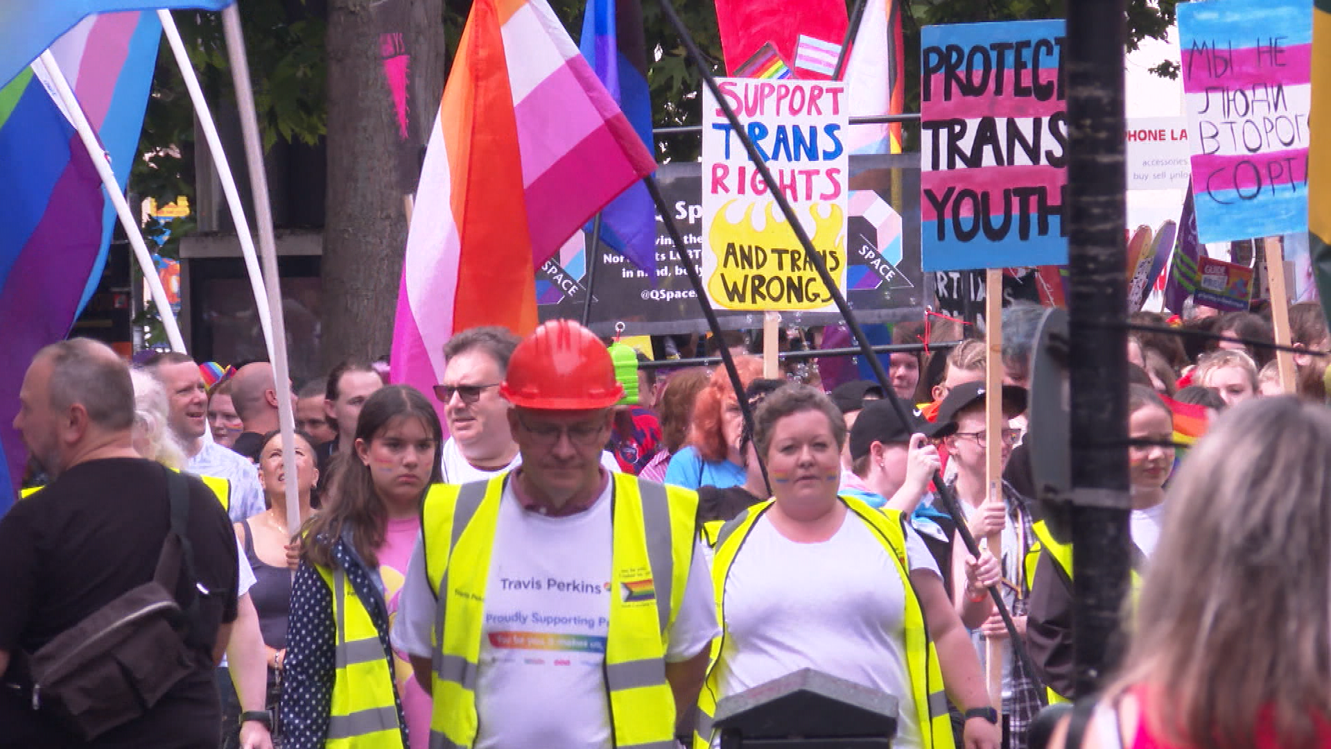 Northampton celebrates LGBTQ+ community with colourful parade ITV