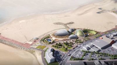 Aerial view of proposed  Eden North project Morecambe