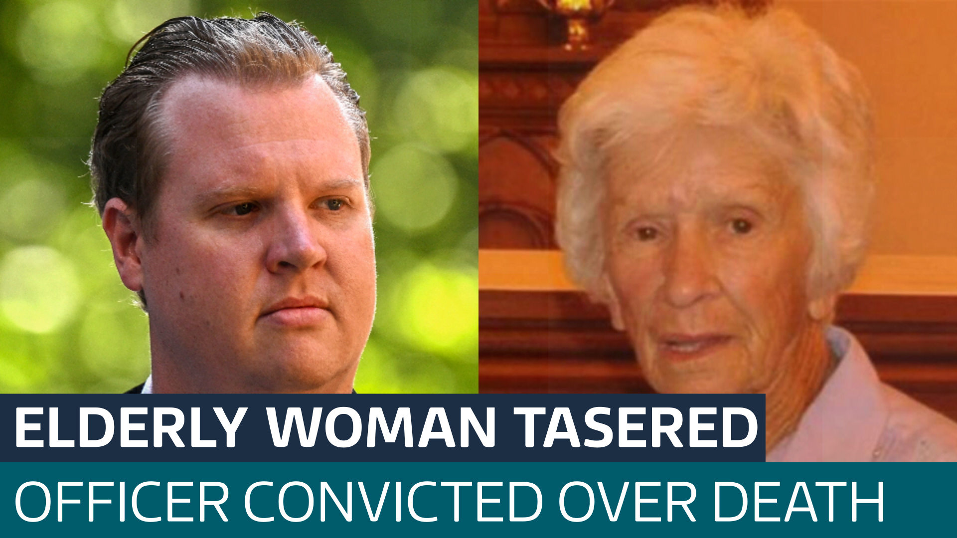 Police officer who Tasered a 95-year-old woman found guilty of ...