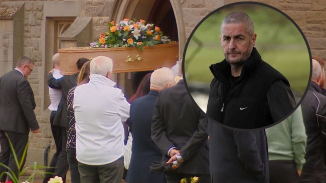 25.08.23 Barry Sweeney Funeral Credit: ITV / NCJ Media