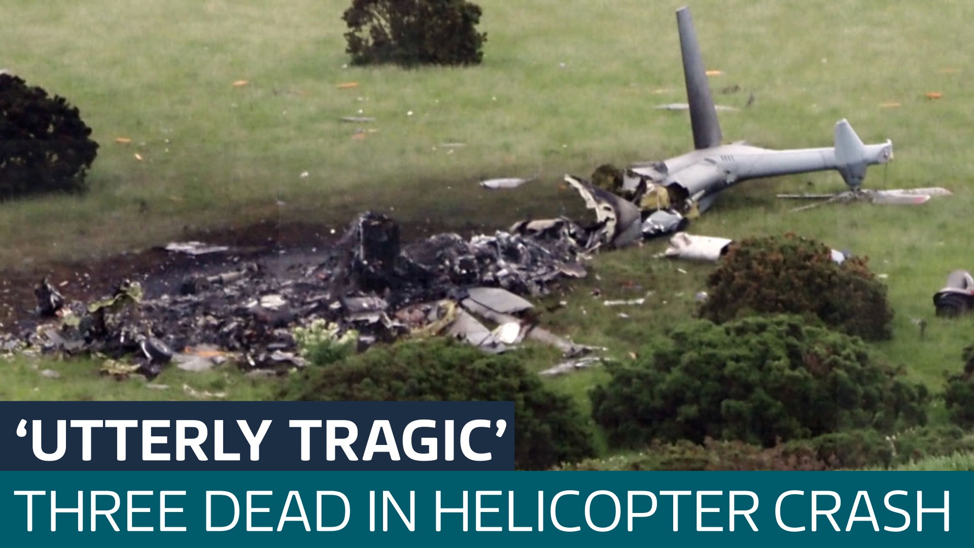 Three dead after Royal Navy helicopter crashes in Devon field - Latest From ITV News
