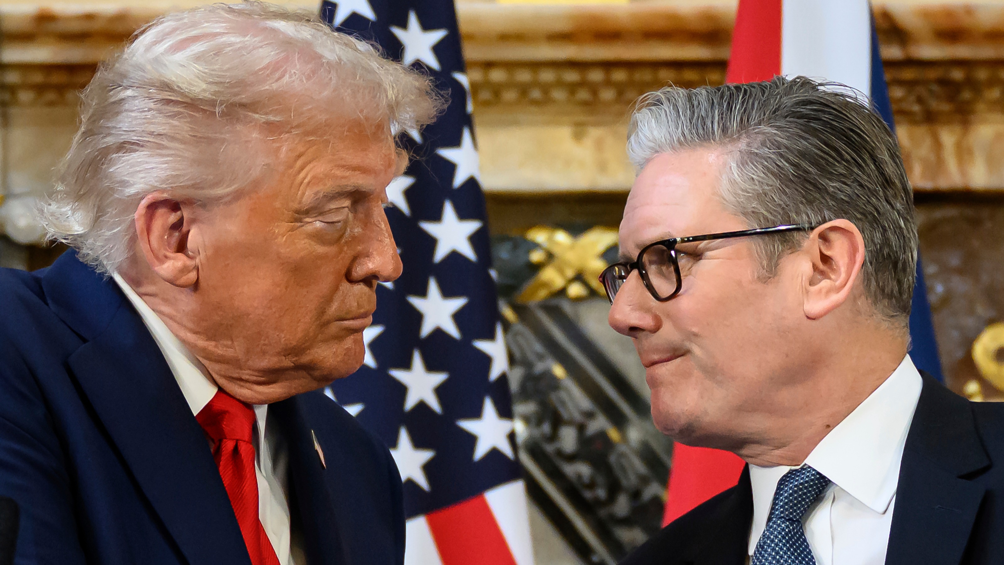 Donald Trump and Sir Keir Starmer during the US president's visit to the UK in September 2025.