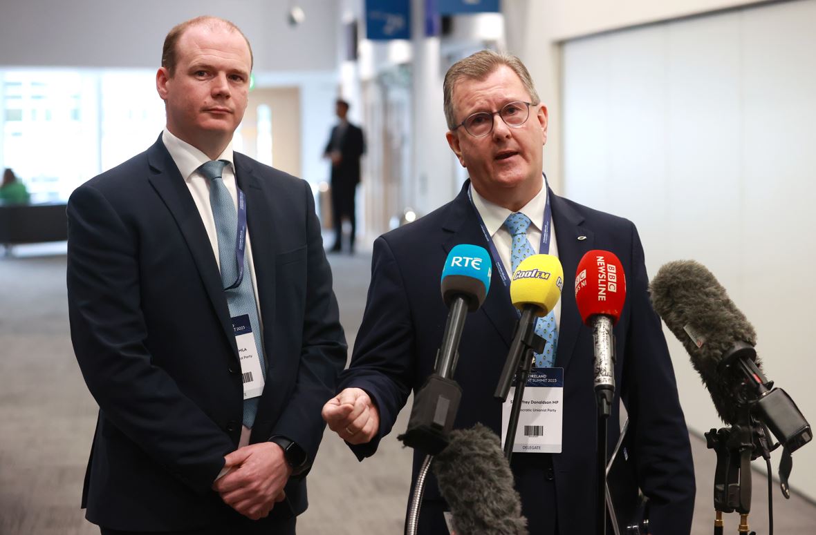 DUP leader Donaldson says party won't change position in face of ...