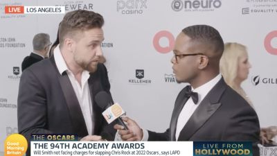 19.04.22 LIAM PAYNE INTERVIEW OSCARS ACCENT GMB ITV