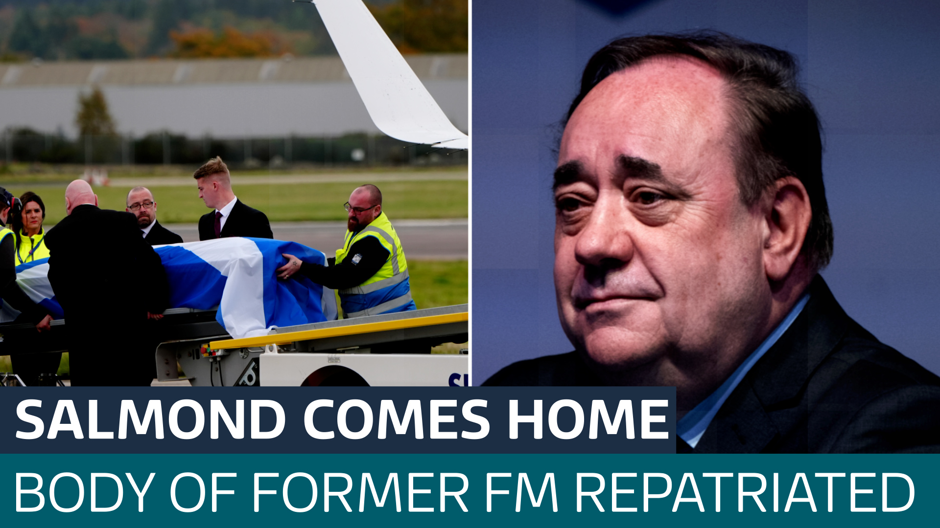 Body of former First Minister Alex Salmond arrives in Scotland Latest