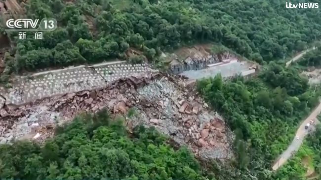 Hubei landslide.
China Central Television (CCTV)