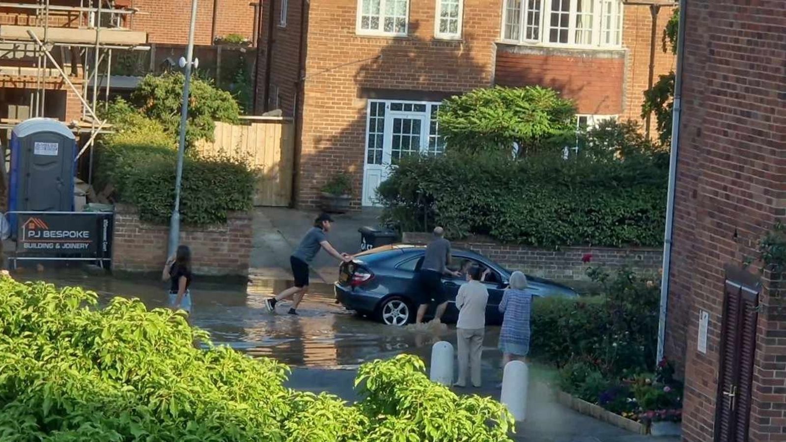 Roads flooded and school closed after burst pipe causes disruption in ...