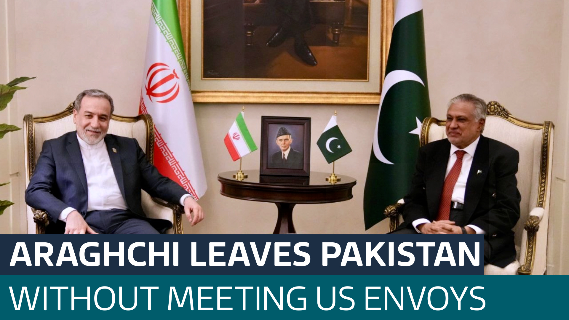 Iran's foreign minister leaves Pakistan without meeting US envoys, officials say - Latest From ITV News