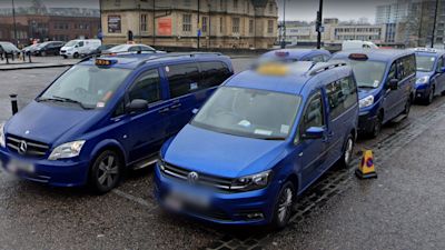 Taxis at Bristol Temple Meads railway station