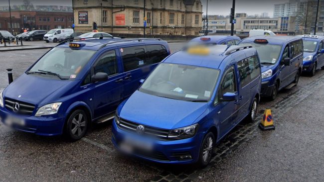 Taxis at Bristol Temple Meads railway station