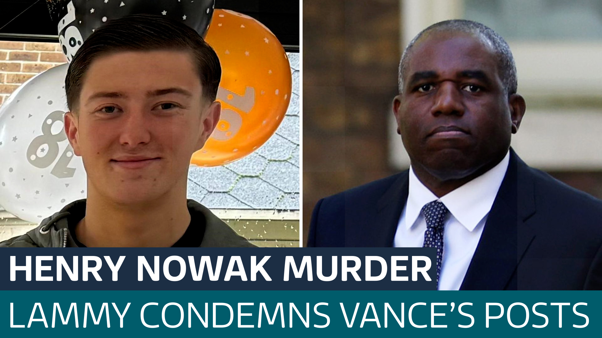 'Nothing to do with immigration': David Lammy condemns JD Vances' comments on Henry Nowak murder