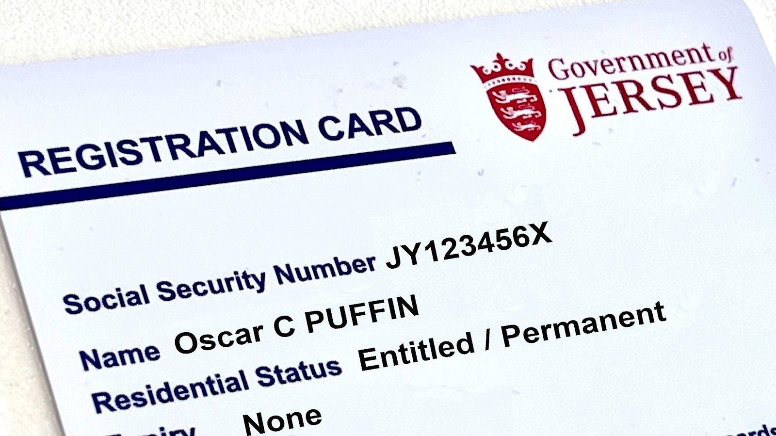 Business Ragistration Card 'Registered' islanders could become 'entitled to work' to ease ...