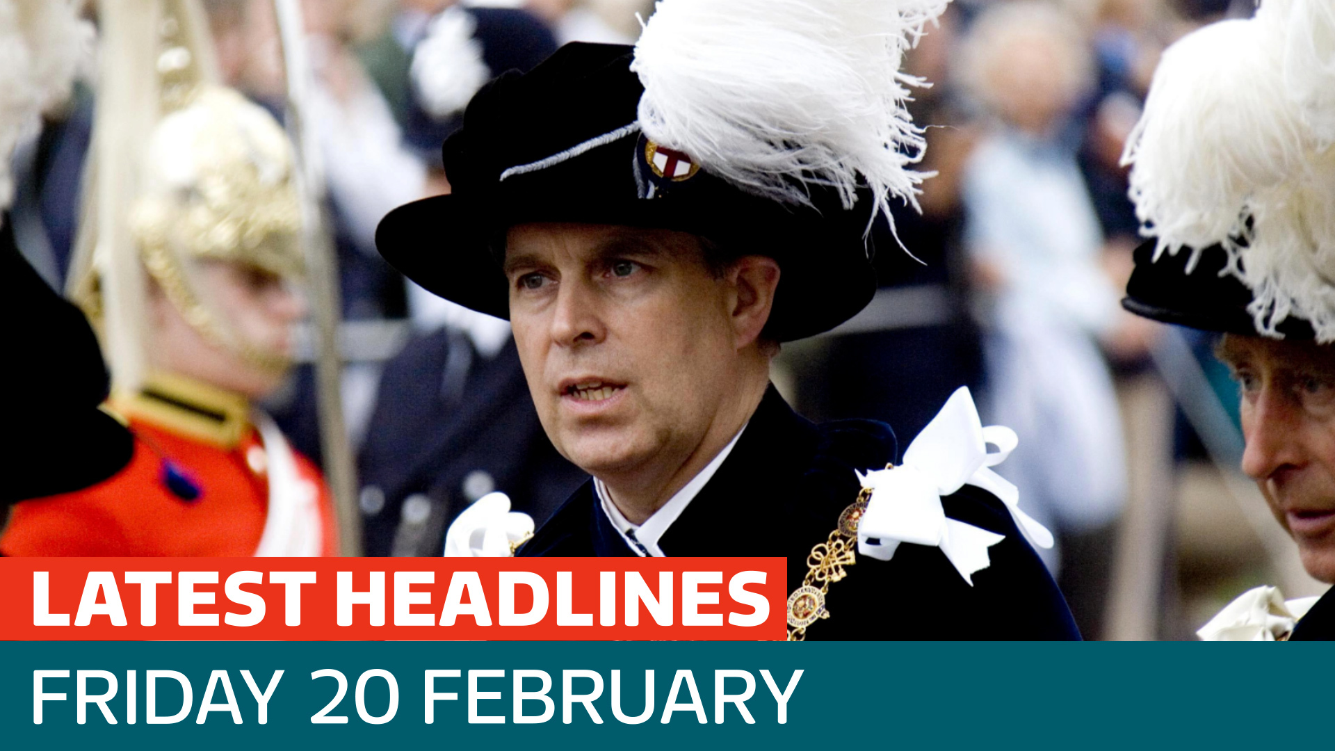 The latest headlines - as legislation could remove Andrew from Royal line - Latest From ITV News