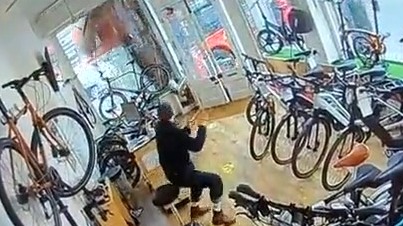 CCTV captures moment bus smashes into Velorution bike shop in Chelsea West London ITV News London