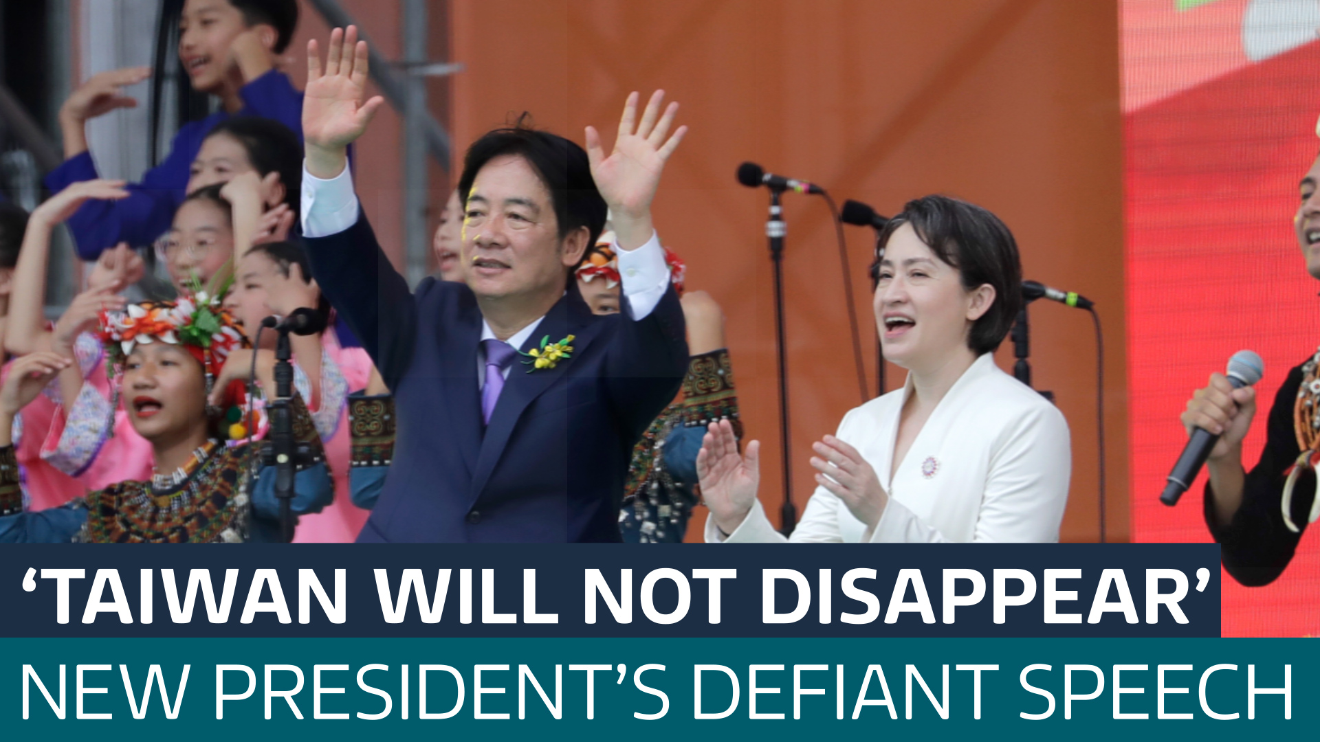 Taiwan's new president urges China to stop military intimidation at ...