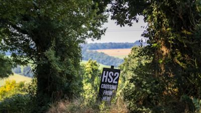 Hs2 Windscreen Sign Warnings HS2 could impact 'more than 50%' of natural habitat areas ...