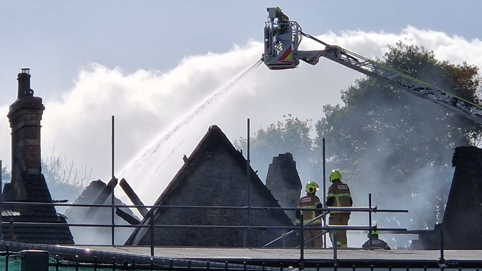 Manorbier primary school in Pembrokeshire evacuated after fire